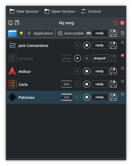 RaySession frontend