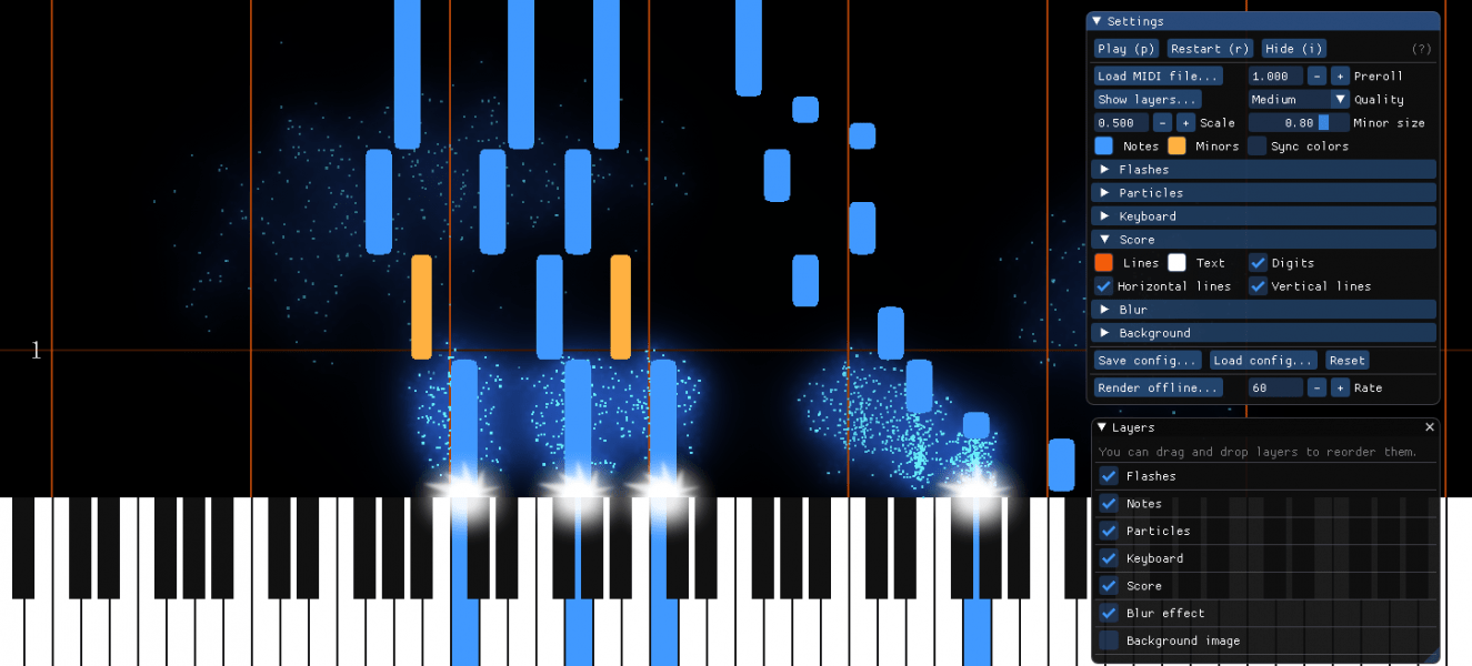 MIDIVisualizer Libre Audio Visual