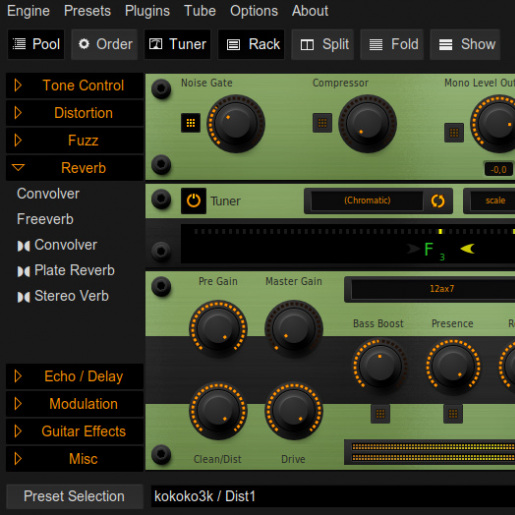 Guitarix rack