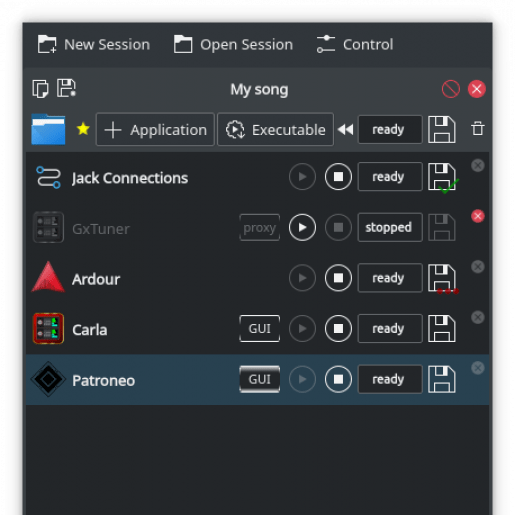 RaySession frontend